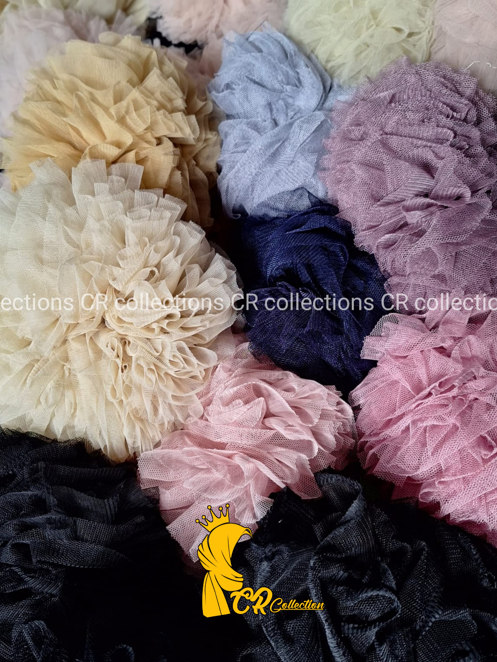 Jual scrunchie tile jumbo/ikat rambut tile jumbo/cepol tile jumbo/cepol ...