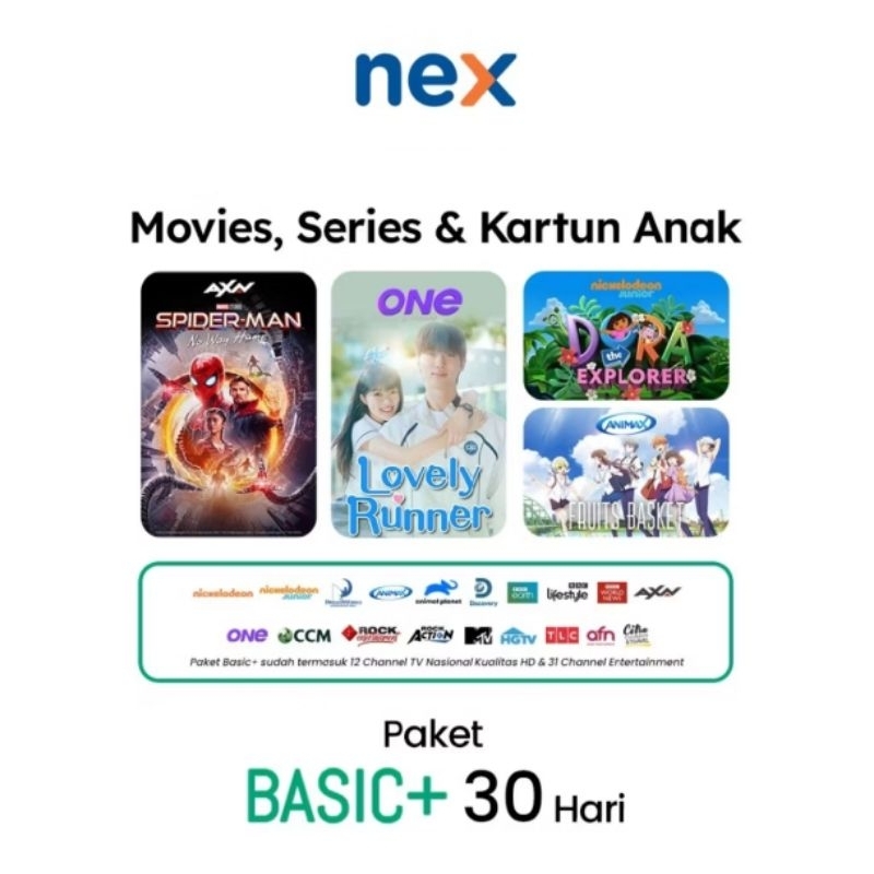 Jual paket basic nex parabola 1 bulan shopee indonesia