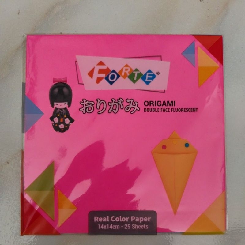 Jual origami 14x14 merk forte 1 pak isi 25 lembar | Shopee Indonesia