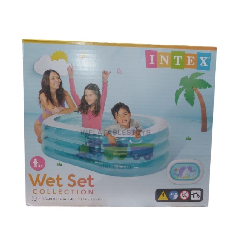 Jual Intex 57482 Kolam Renang Oval(1.63mx1.07mx46cm) | Shopee Indonesia