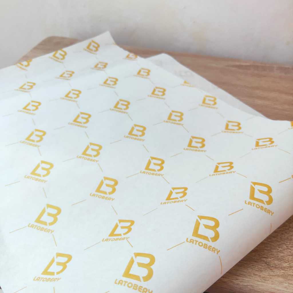 Jual CUSTOM Kertas Roti Foodgrade 16 x 18 cm - Wrap Paper / Kertas ...