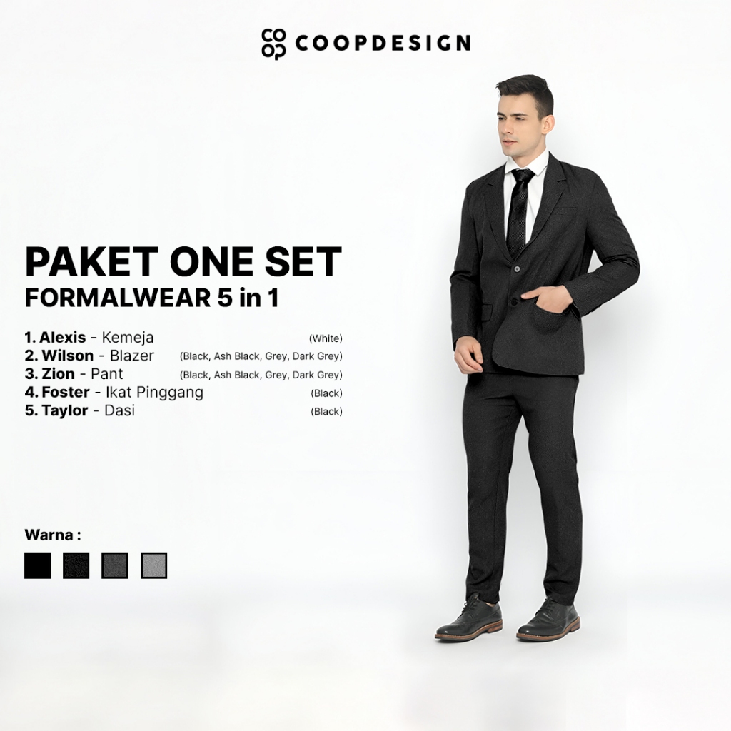 Jual Coop Design - Paket One Set Formal Wear 5in1 Pria | Shopee Indonesia