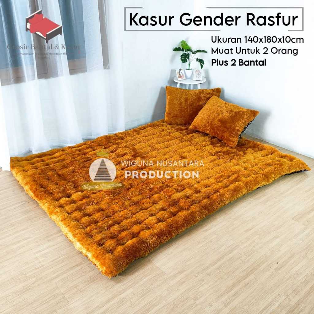 Jual Kasur Gender Bulu Rasfur 140 x 180 x 10 cm Plus 2 Bantal Kasur ...