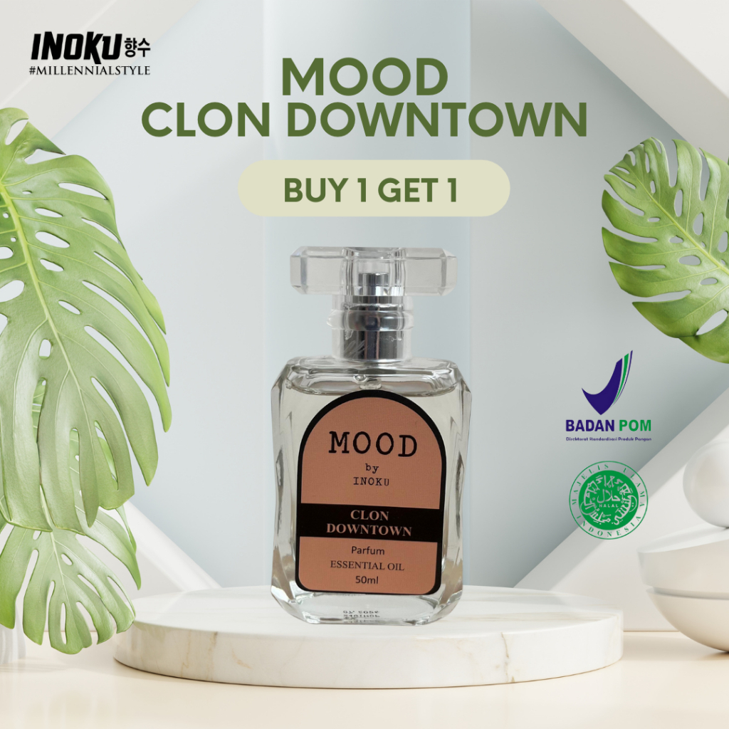 Jual [FREE BODYMIST 50ML] MOOD by INOKU CLON DOWNTOWN | MOOD CLON ...
