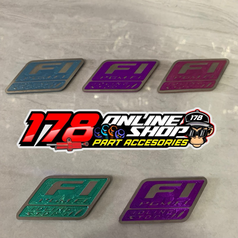 Jual logo emblem titanium titanium warna FI PGM FI | Shopee Indonesia