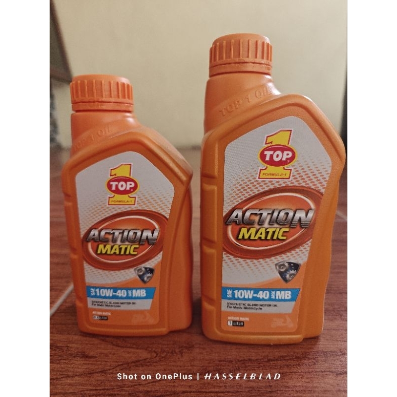 Jual Oli motor TOP 1 Action Matic 10W-40 0,8~1 L | Shopee Indonesia