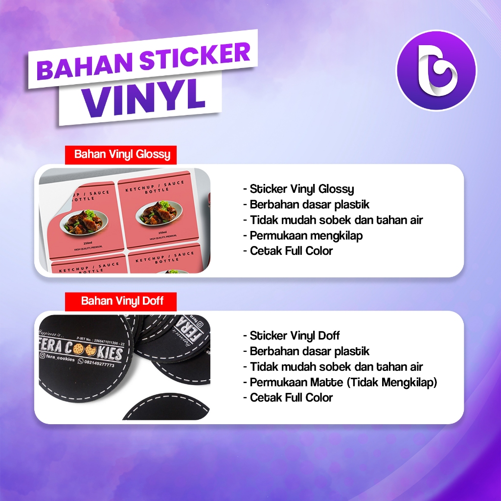 Jual CETAK STICKER VINYL CUTTING PUTUS UK 5x5CM | Shopee Indonesia