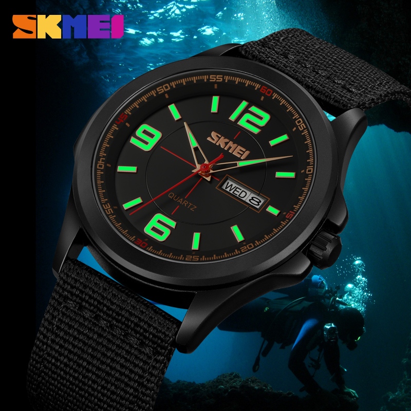 Jual Jam Tangan Analog Pria SKMEI - 9315 - BLACK BLACK WATER RESISIT ...