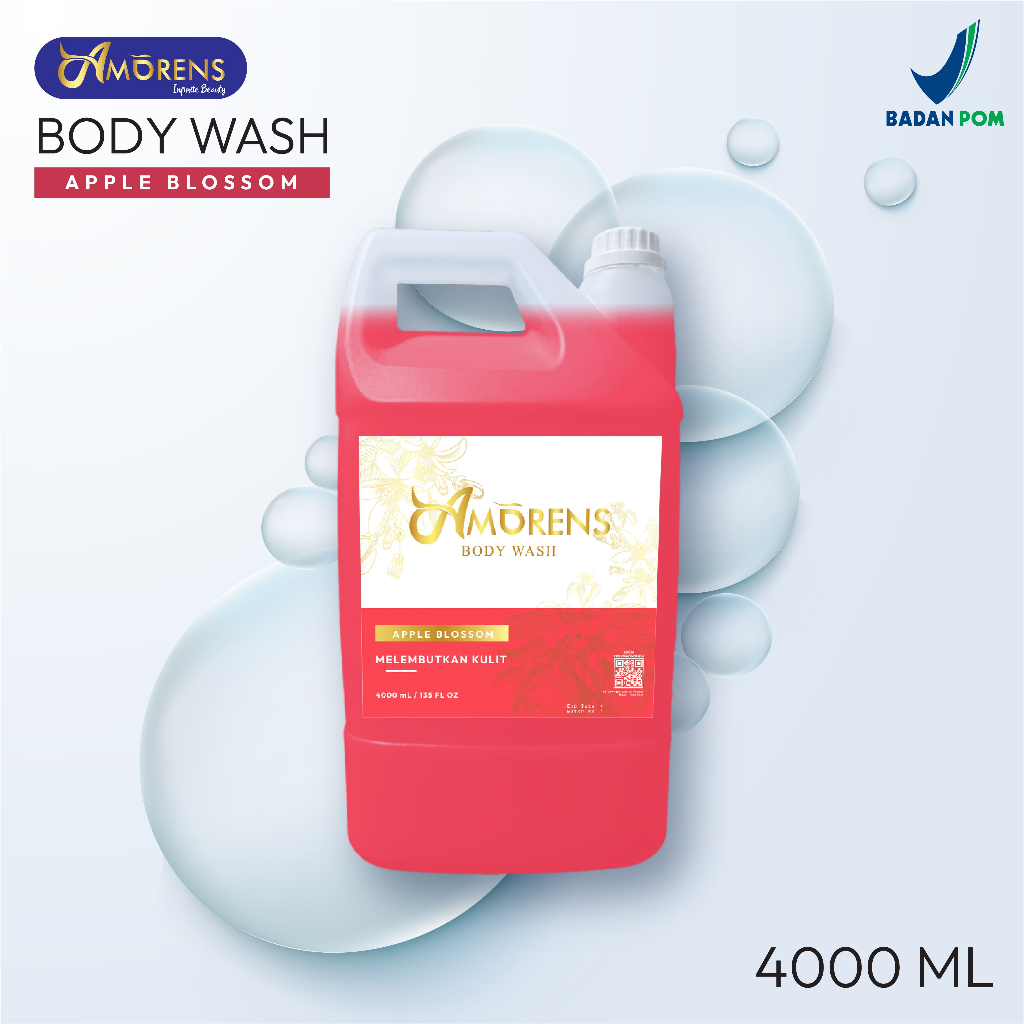 Jual AMORENS Body Wash / Sabun Mandi - Apple Blossom 4000 ml [BPOM ...
