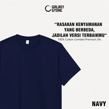 Kaos Polos Cotton Combed 24s Premium Lengan Pendek