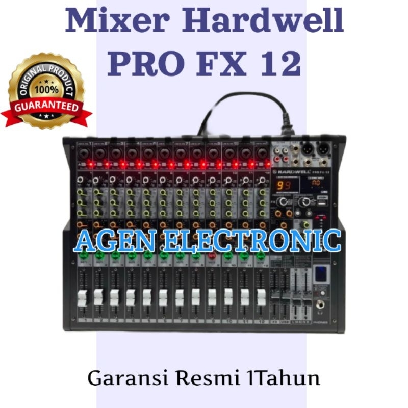 Jual Mixer Hardwell PRO FX 12 Original 12 Channel HARDWELL PRO FX12 ...
