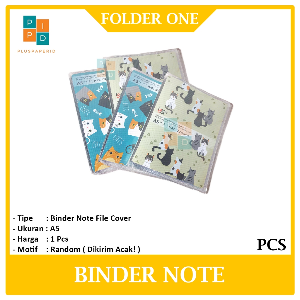 Jual FOLDER ONE - Binder Note FIle Uk A5 Animals Random - PCS | Shopee ...