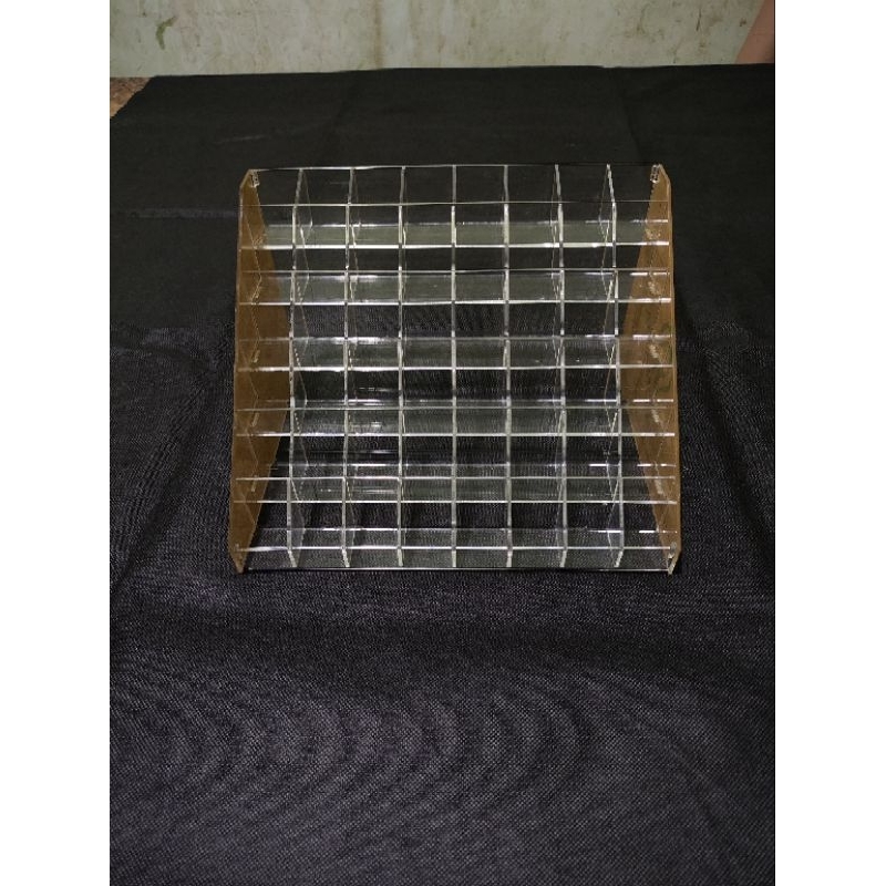 Jual display rak tempat stabilo akrilik/rak lipstik/kosmetik | Shopee ...