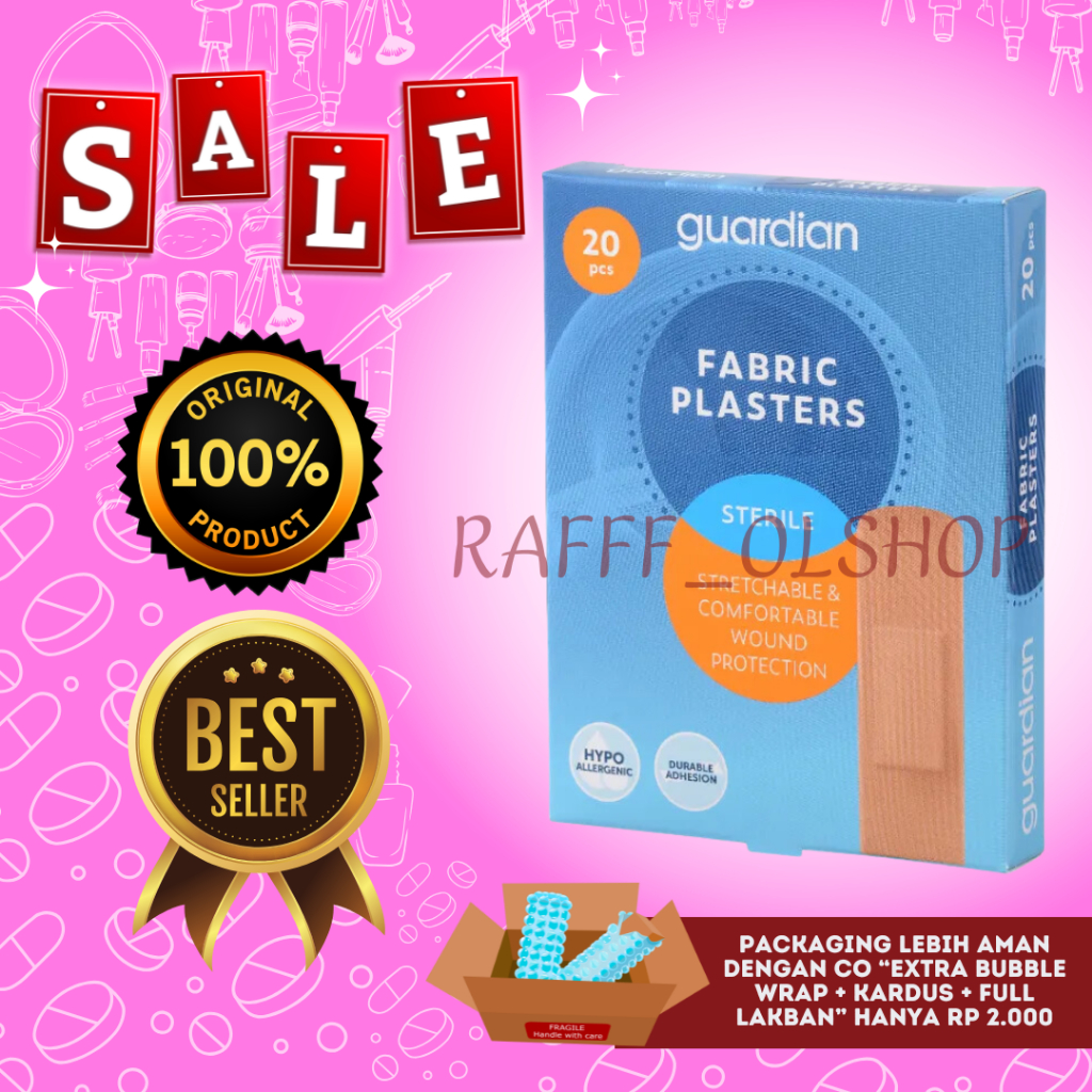 Jual GUARDIAN FABRIC PLASTERS 10 PCS | Shopee Indonesia