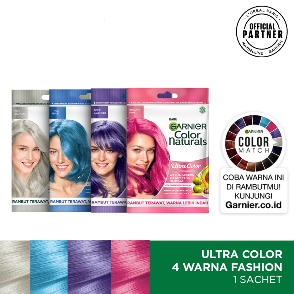 Jual GARNIER COLOR NATURAL ULTRA COLOR SACHET 30ML+30G | Shopee Indonesia