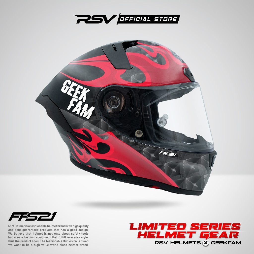 Jual RSV Helmets x Geek Fam Exclusive Collaboration - Helm RSV Full ...