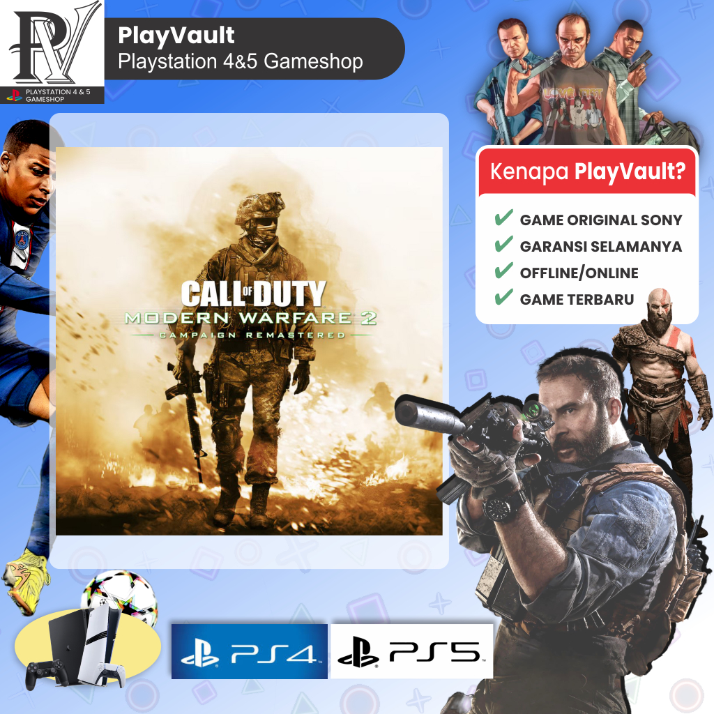 Jual Call of Duty Modern Warfare 2 Campaign Remastered PS4 PS5 | Shopee ...