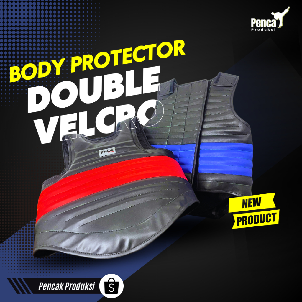 Jual Body Protector Silat Double Velcro Peraturan Baru, Body Protector ...
