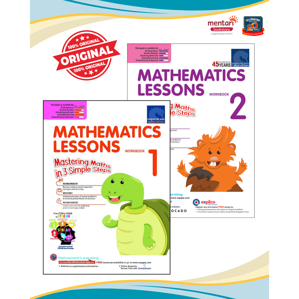 Jual SAP Mathematics Lessons Workbook New Edition | Buku Latihan ...