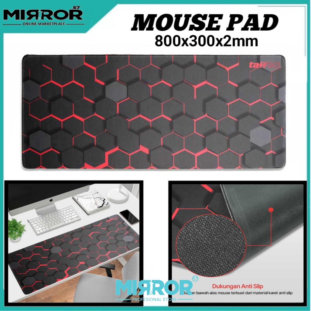 Jual Mouse Pad Gaming XL Desk Mat OLEVO Alas Laptop Mouse Keyboard