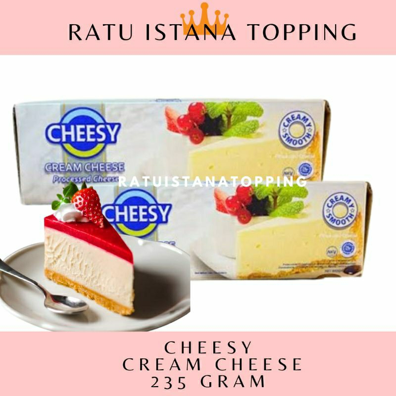 Jual CHEESY CREAM CHEESE 235 GRAM REPACK KRIMCIS KEJU CHEESE CAKE ...