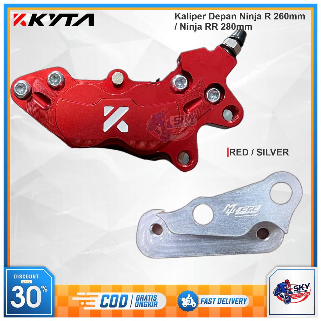 Jual Kaliper Depan KYTA KTC 4P CRM Plus Bracket Ninja R Jual Kaliper Depan KYTA KTC 4P CRM Plus Bracket Ninja R