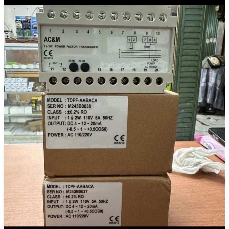 Jual AC&M TDPF-AABACA POWER FACTOR TRANSDUSER | Shopee Indonesia