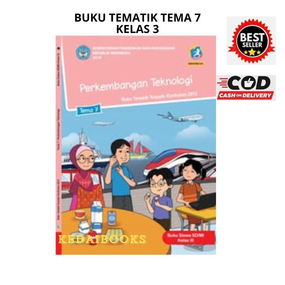 Jual Buku Tematik Kelas 3 Tema 7 Kurikulum 13 Revisi 2018 Dikbud ...