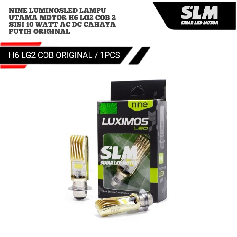 Jual SLM NINE LUXIMOS LED LAMPU UTAMA MOTOR H6 LG2 GOLD AC DC 15 WATT ...