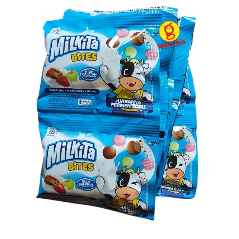 Jual Permen Susu Milkita Bites renceng isi 10 pcs | Shopee Indonesia