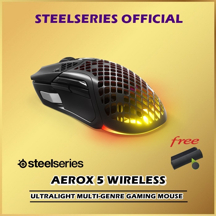 Jual Steelseries Aerox 5 Wireless Ultra-Lightweight Multi-Genre Mouse ...
