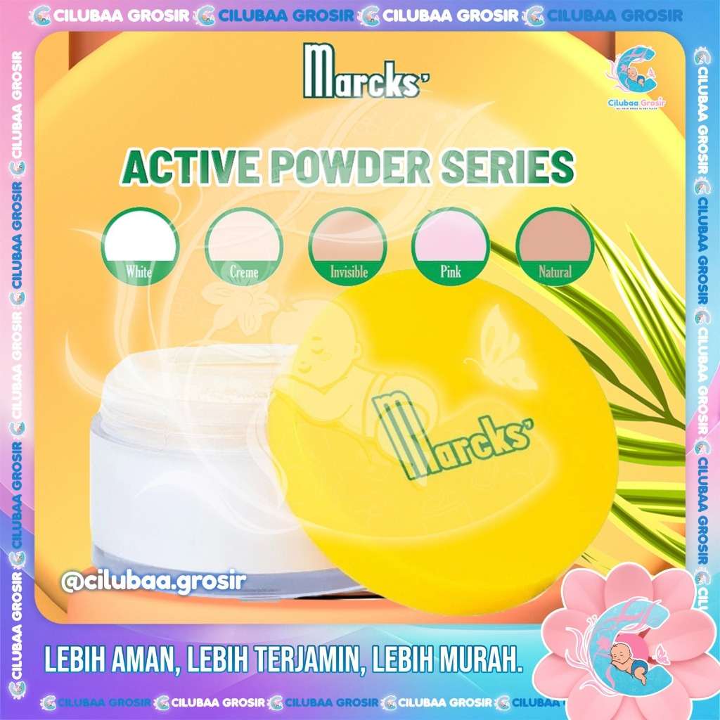 Jual MARCKS Active Bedak Tabur 20gr || Marcks' Beauty Powder || Loose ...
