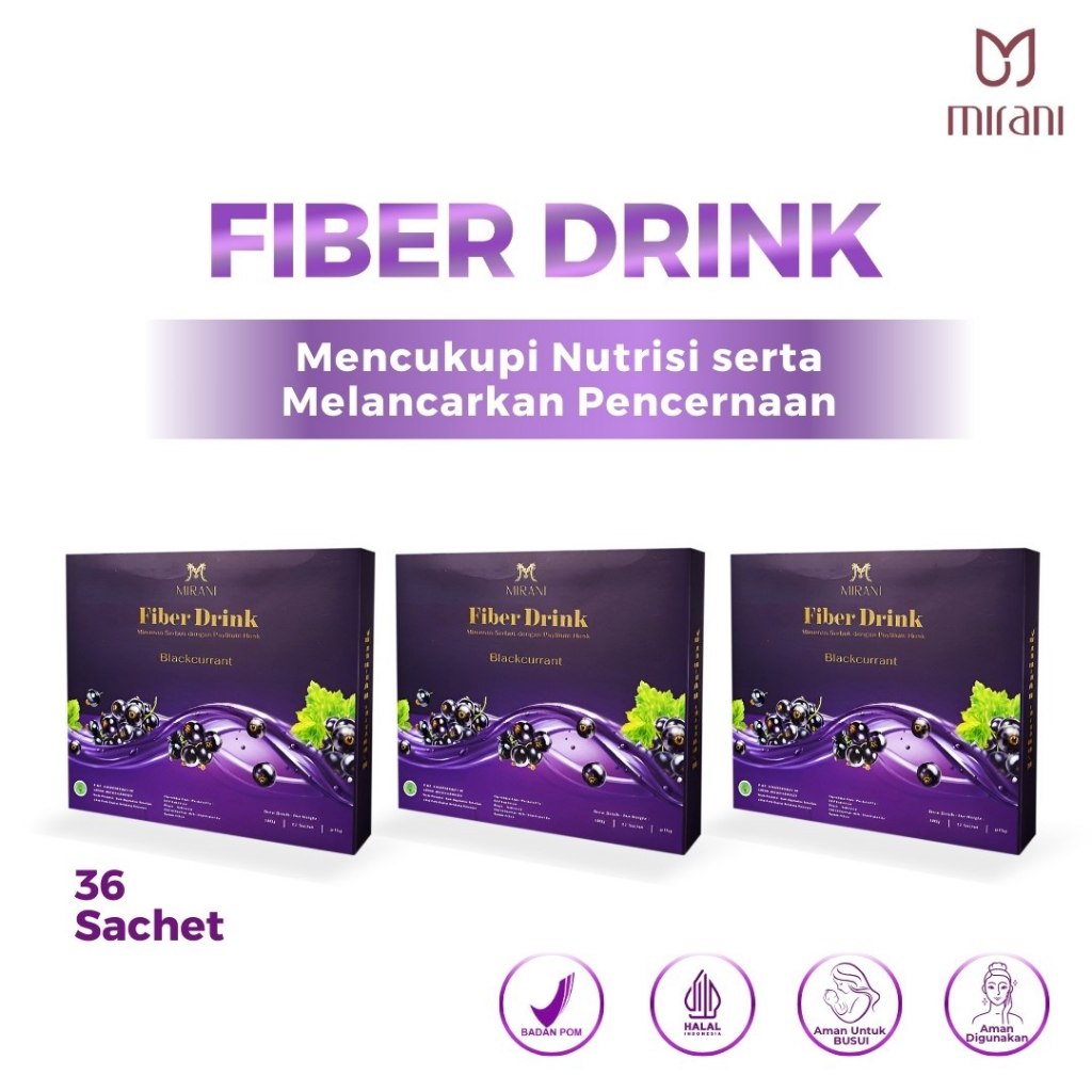 Jual Mirani Bundle Ultra 3 Box Fiberdrink Minuman Penurun Berat Badan ...
