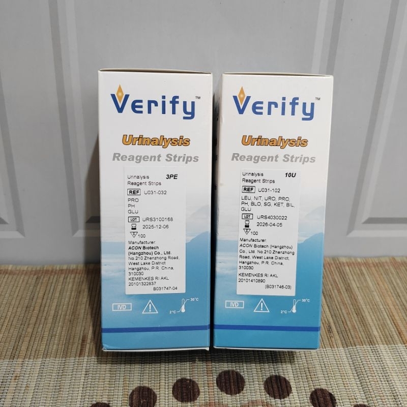 Jual Verify 10 Parameter / Strip Test Urine Verify 10P / Urinalysis ...