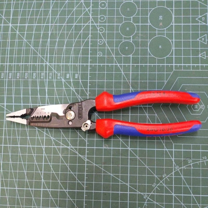 Jual KNIPEX 13 72 8 Tang MultiGrip Tools Forged Wire Stripper, 8-Inch ...