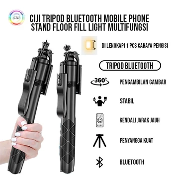 CIJI CJPG L16S Tongsis Tripod Bluetooth 3in1 Selfie Stick Remote Control Tripod Untuk HP Kamera
