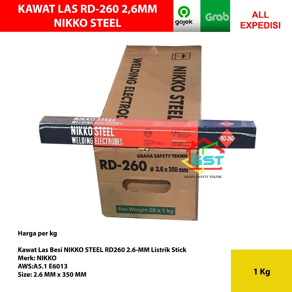Jual kawat las rd260 2,6mm NIKKO STEEL/welding electrode 2.6mm | Shopee ...