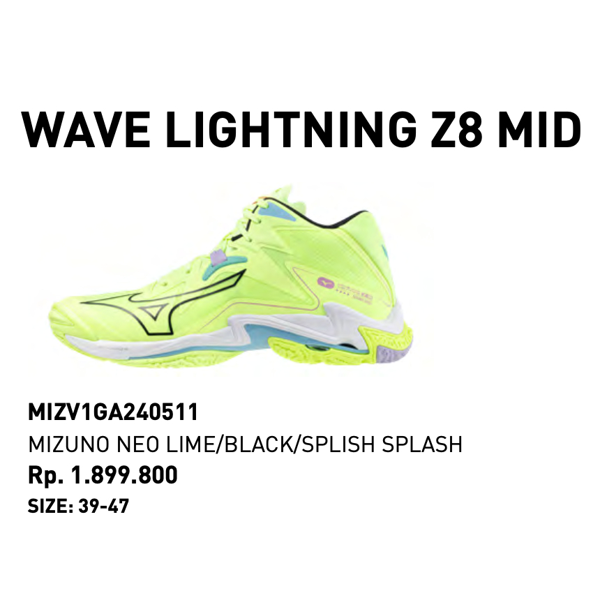 Jual Sepatu Mizuno Wave lightning Z7 Z8 MID WLZ8 WL Z 8 WLZ7 WLZ 7 Original Shopee Indonesia