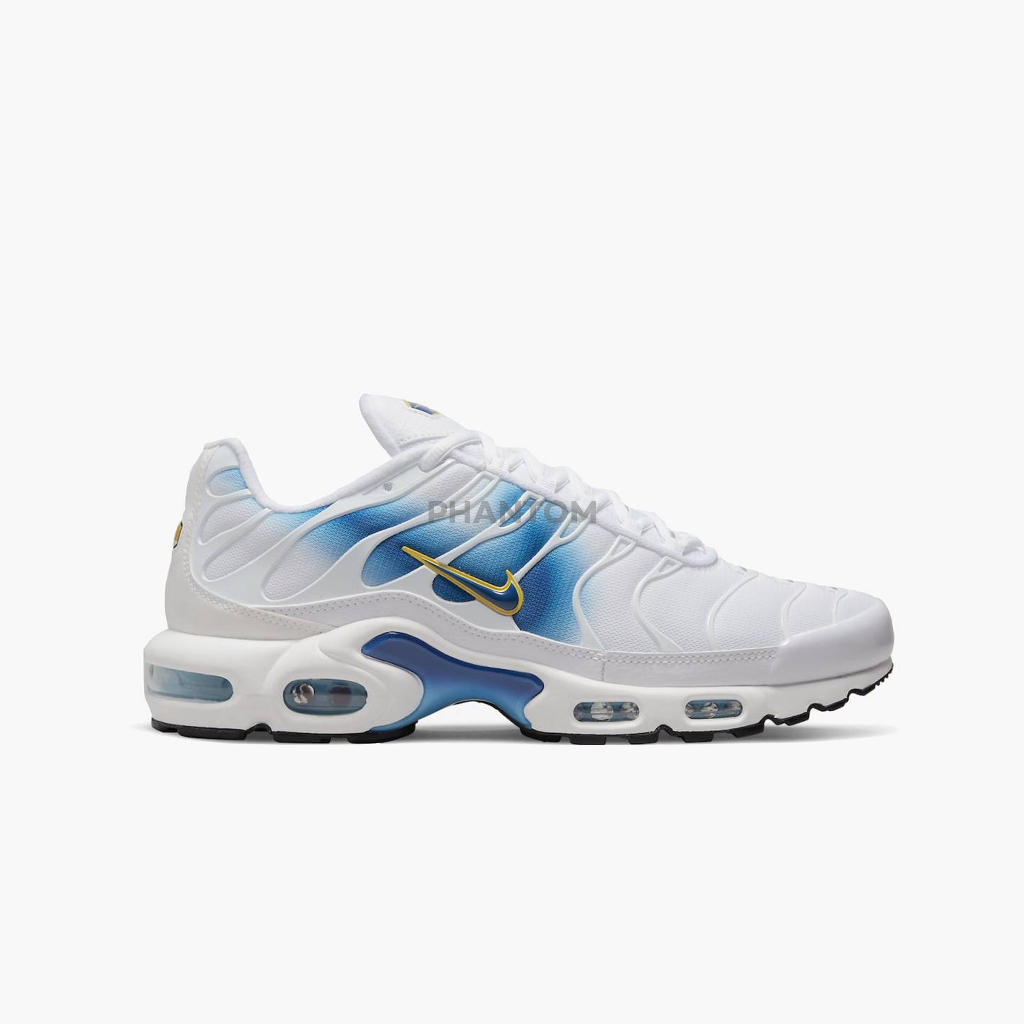 Jual Nike Airmax Plus TN Spray Paint Swoosh White Blue Shopee Indonesia