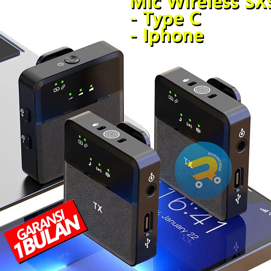 Jual Super Ngetrends Mic Wireless Hp kamera Vlog Youtuber Portable Mic