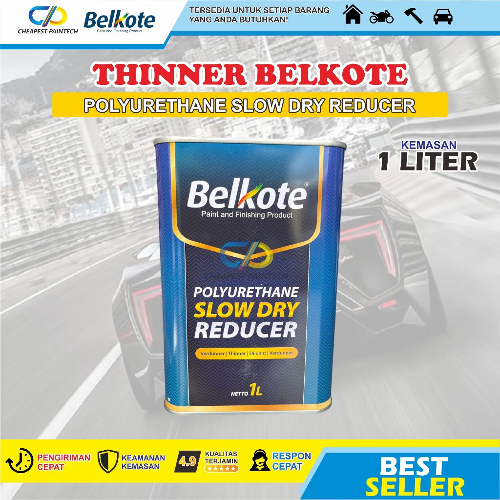 Jual THINER BELKOTE PU SLOW DRY REDUCER 1 LITER (LUAR P.JAWA PAKAI JTR ...