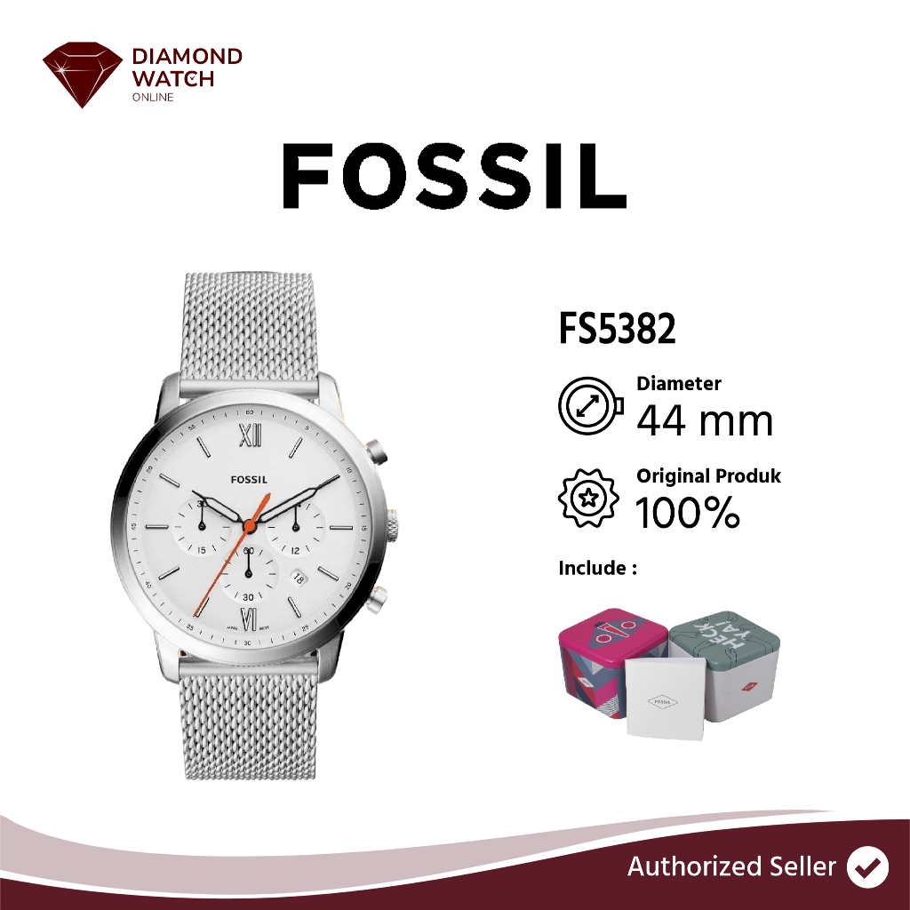 Jual Fossil Neutra Chronograph 44 mm Men's Watch FS5382 | Shopee Indonesia