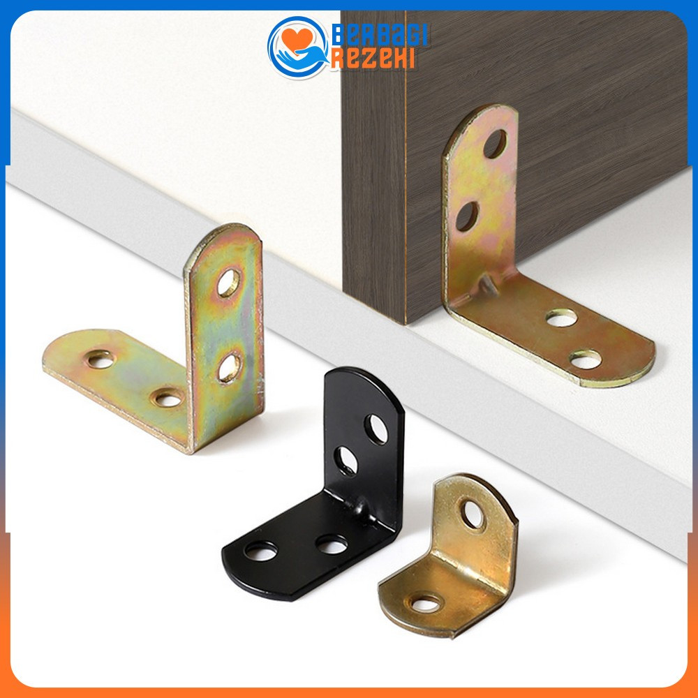 Jual Bracket Siku Ambalan L Penyangga Rak Dinding / Plat Siku L Besi ...