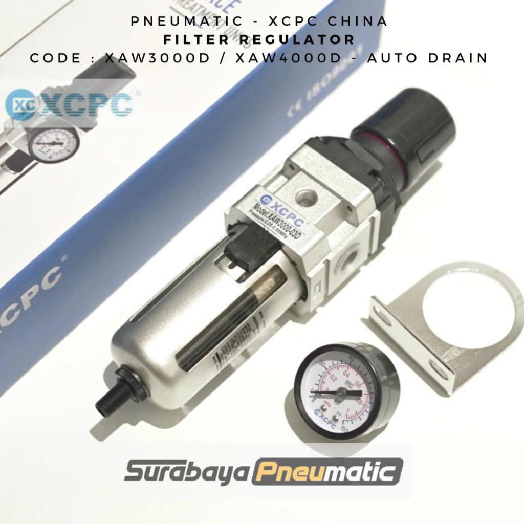 Jual Filter Regulator Pneumatic - XAW3000-03D / AW3000-03D (Drat3/8 ...