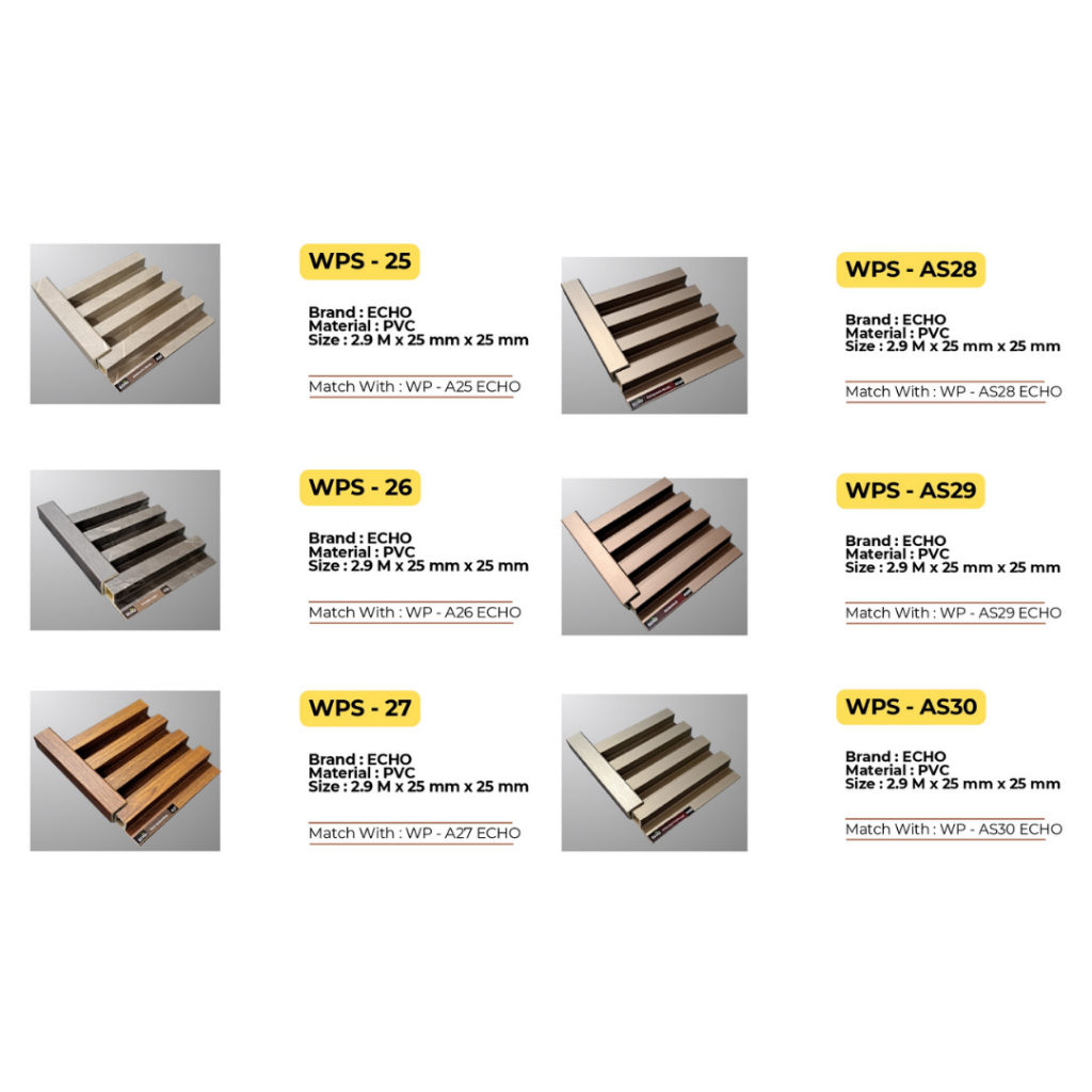 Jual List Siku Wallpanel Echo Panjang 2,9m Bahan PVC | Shopee Indonesia