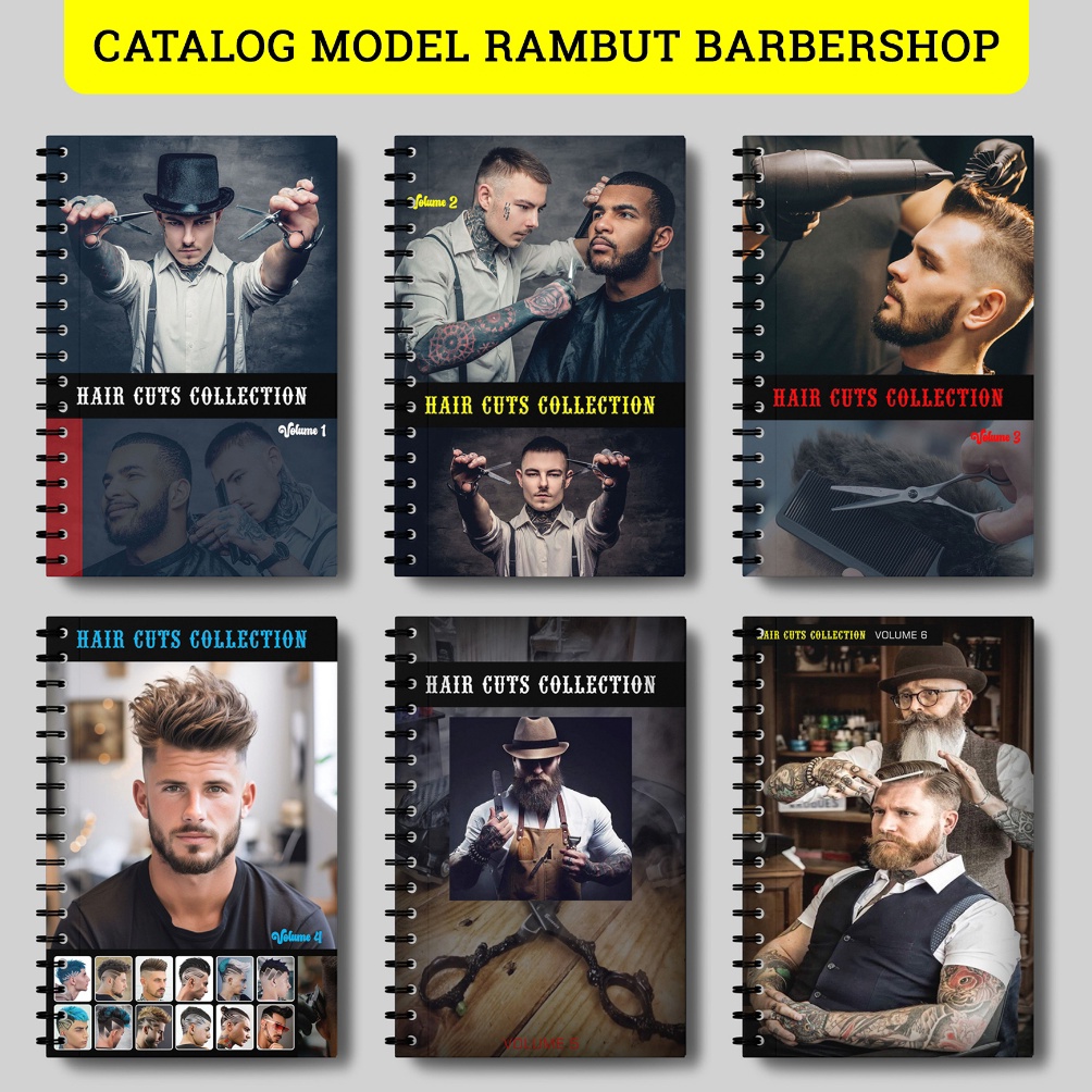 Jual KODE X6V BUKU BARBERSHOP 224 BUKU KATALOG BARBERSHOP MODEL RAMBUT ...