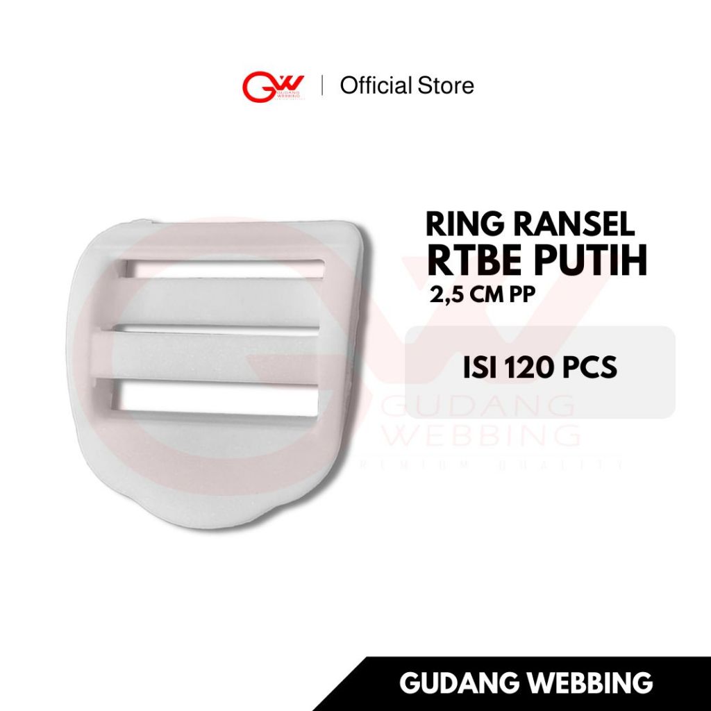 Jual RING RANSEL / GESPER 2,5 CM PUTIH / RTBE 2,5 PP PUTIH - ECERAN ...