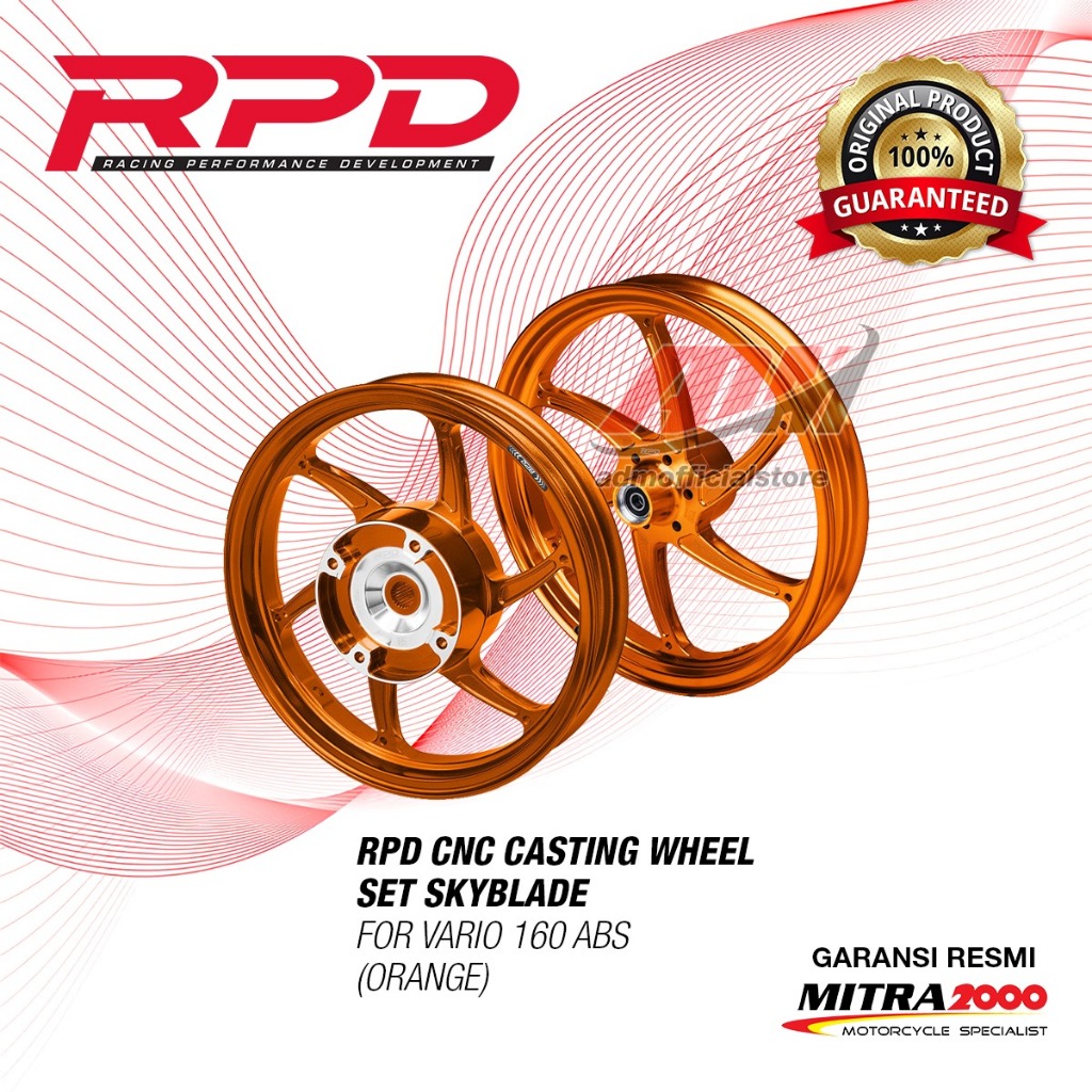 Jual Velg RPD Vario 160 ABS CNC Casting Skyblade (185/215x14 inch ...