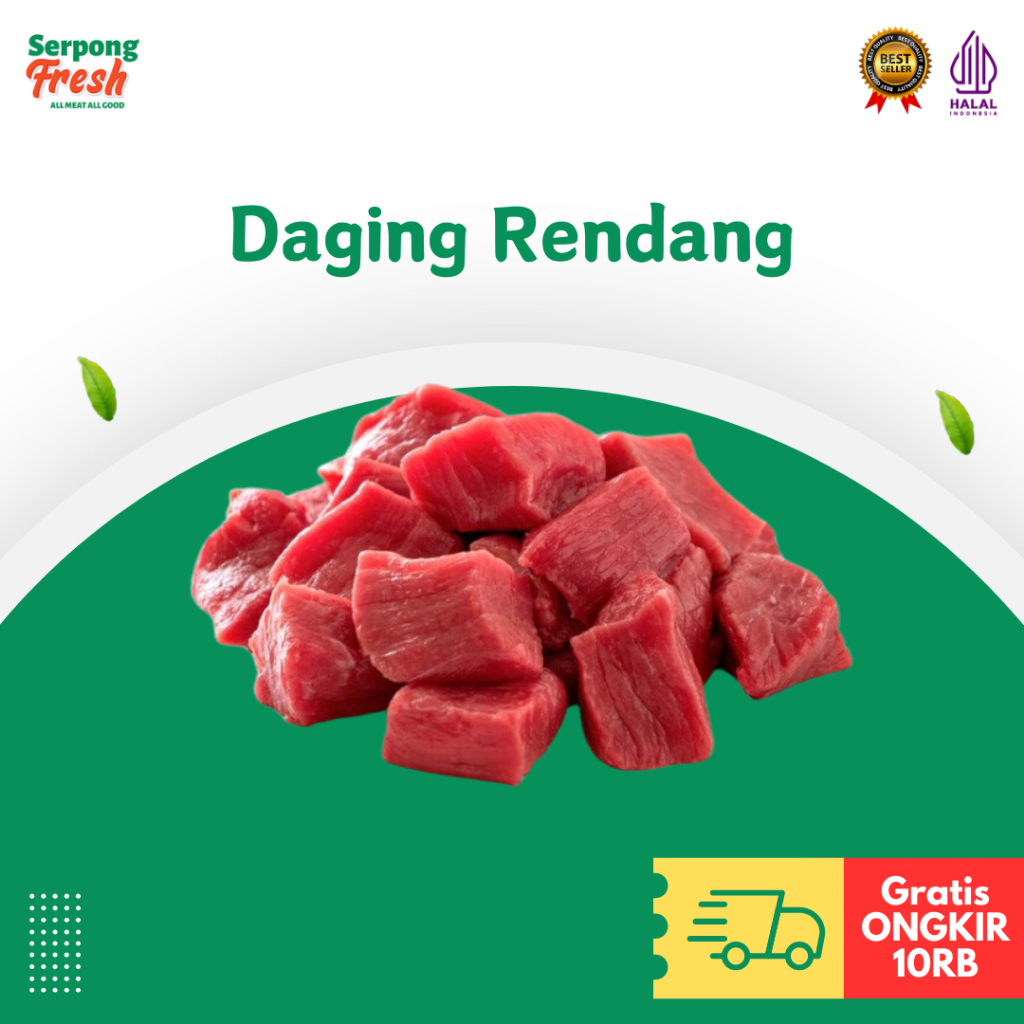 Jual Daging Rendang Potong / Beef Rendang / Daging Sapi Rendang 1kg ...