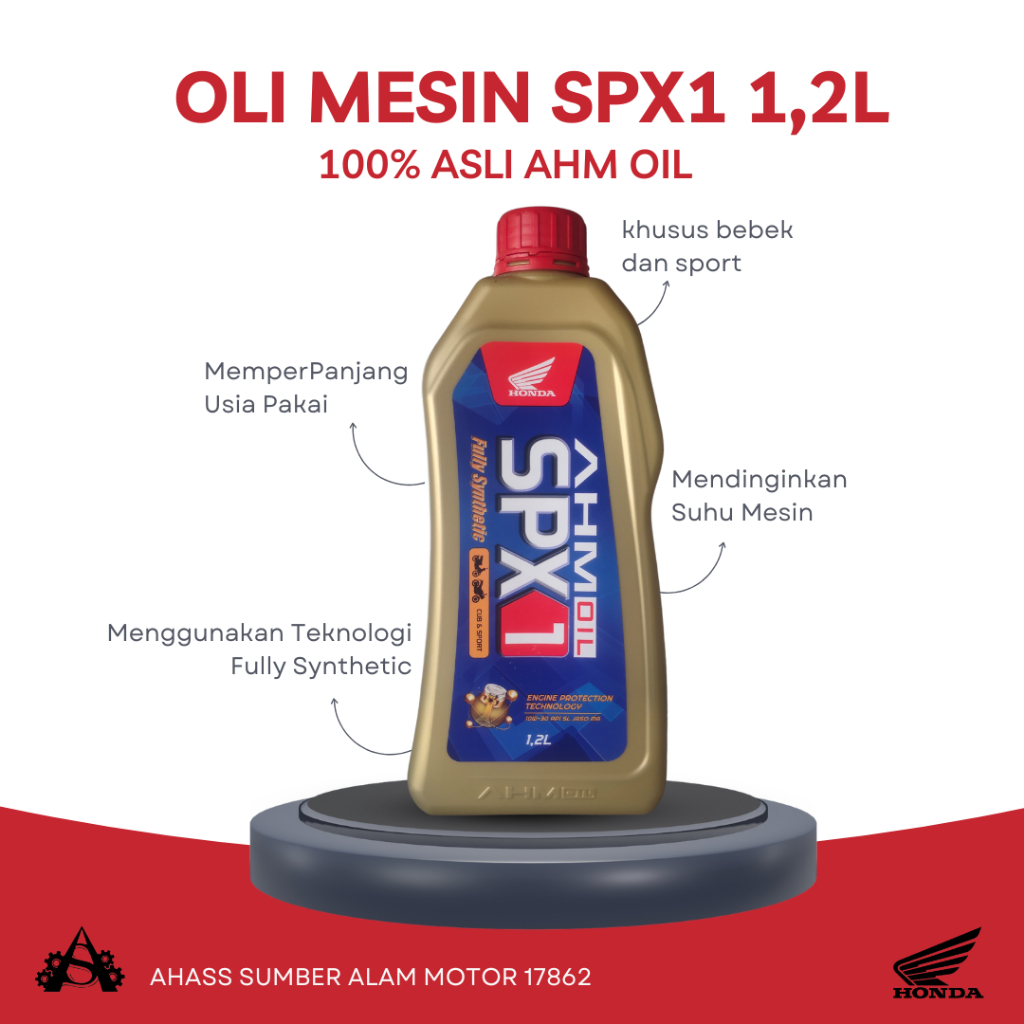 Jual OLI MESIN SPX1 1,2L/OLI MESIN BEBEK SPORT/OLI MESIN CB 150R, CBR